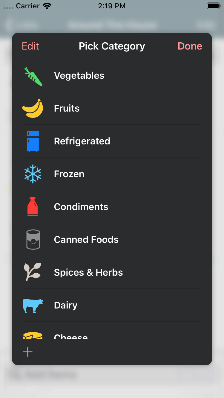 Quickly categorize items.
